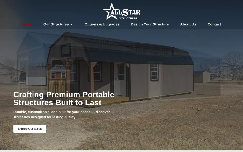 All-Star Structures website by Yoder Websites