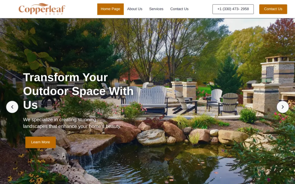 Copperleaf Group website by Yoder Websites
